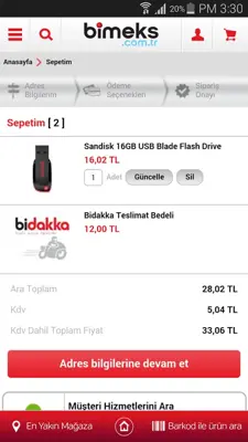 Bimeks android App screenshot 2